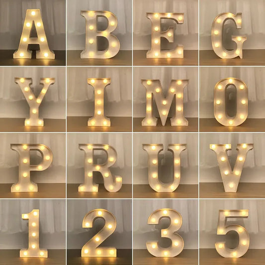 Decorative Letters/Numbers  Alphabet Letter LED Lights